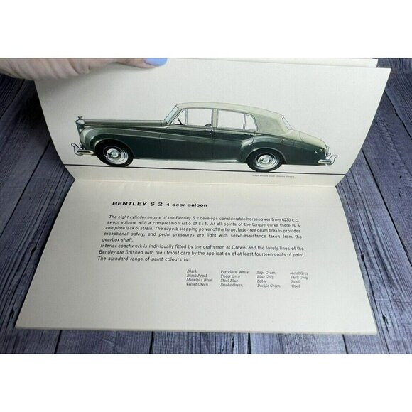 1960 ROLLS ROYCE & BENTLEY DLX DOUBLE COLOR BROCHURE 36-pgs CUSTOM COACHWORK - Picture 16 of 16